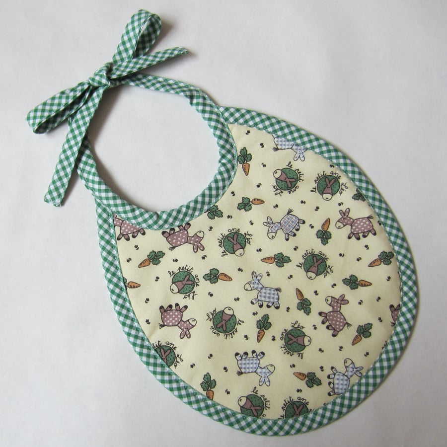 First Size Donkey and Carrot Babies Bib