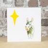 Christmas Card Donkey