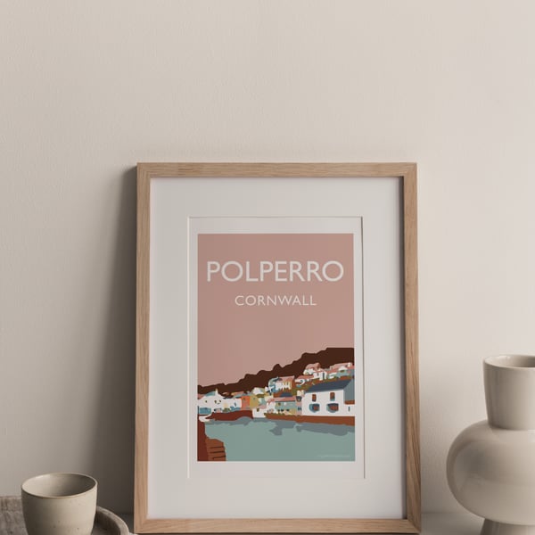 Polperro, Cornwall Giclee Travel Print