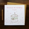 CARD - birthday cake
