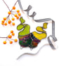 Stained Glass Cauldron Ornament