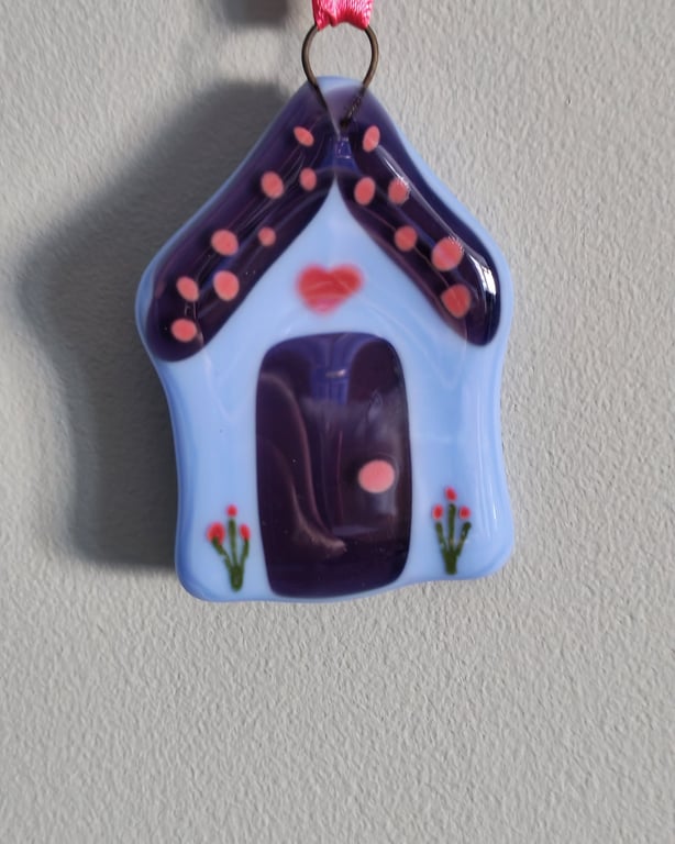 Purple fused Glass house