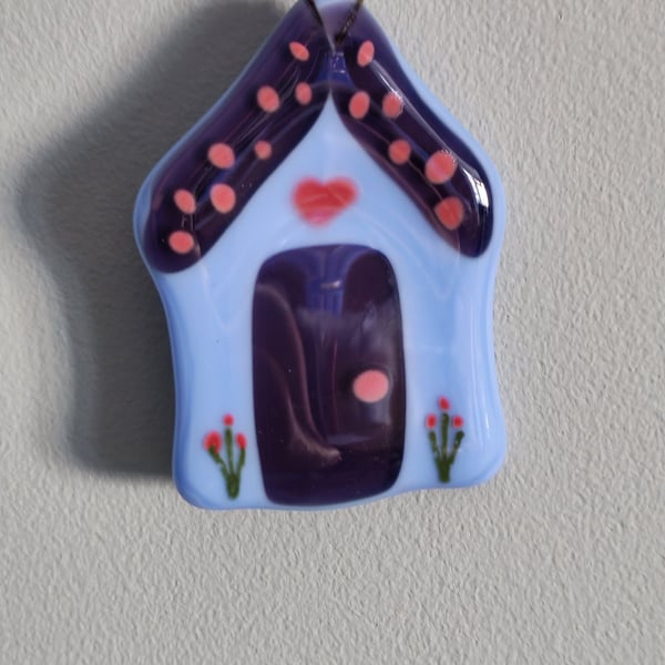 Purple fused Glass house