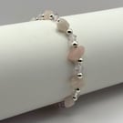 Roze Quartz Stretch Bracelet - Unconditional love