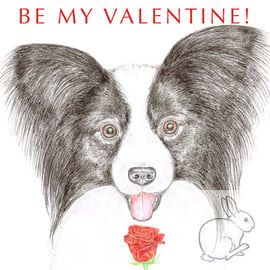 Fleur the Papillon - Valentine Card