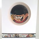 Dennis the Menace Beano Badge - Vintage Comic Book Badge - 58mm Upcycled Gift