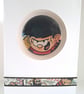 Dennis the Menace (from The Beano comic book) Badge and Greetings Card