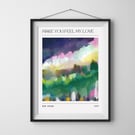 Music Poster Bob Dylan Abstract Painting Art Print Synesthesia Wall Art