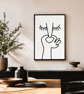 Stinky Line Art Bathroom Wall Print - Funny Nose Pinch Poster (Digital Download) - Image 5