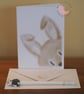 Shy Bunny Blank Card - Image 2