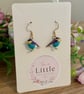 Bird Dangle Earrings, Enamel Bird Charms, Handmade Jewellery - Image 4