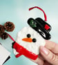 Fused Glass Snowman Head - Image 2