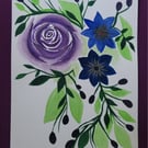 Floral watercolour hand painted original art