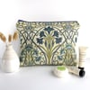 Art Nouveau Toiletry Bag in Tiffany Prussian Floral Fabric