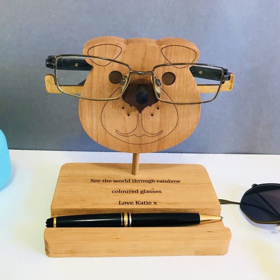 Handcrafted Dog Spectacles Holder