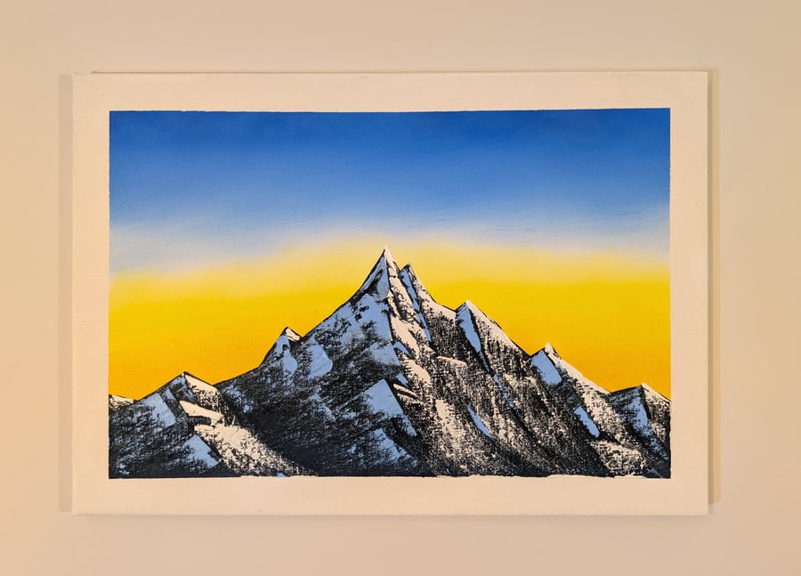 Sunset over mountains