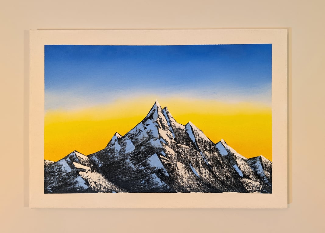 Sunset over mountains