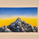 Sunset over mountains