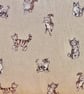 Feature Cushion with Pad: Cats design 17" (43cm), Handmade Throw Pillow - Image 3