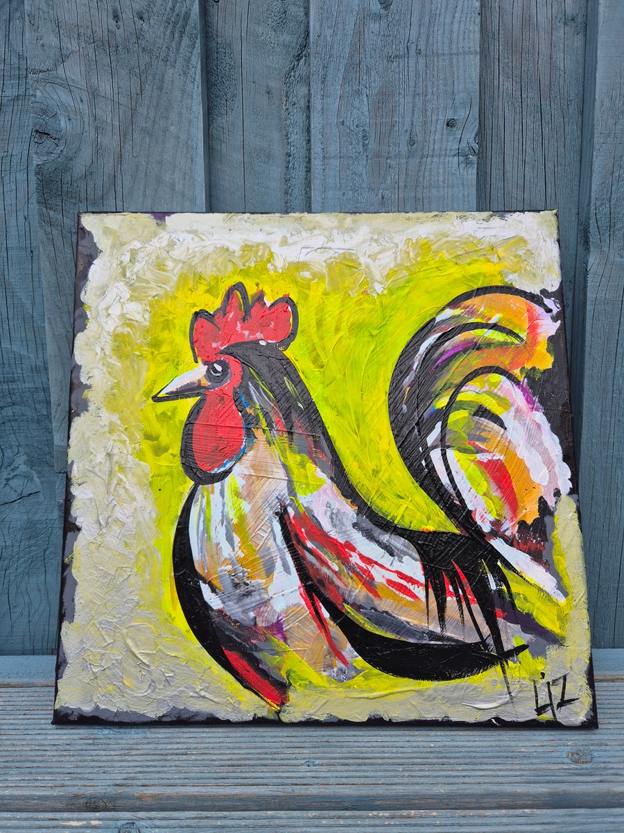 ORIGINAL Colourful Cockerel