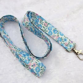 Liberty Tana Lawn lanyard, with swivel lobster clip, badge holder