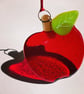 Fused Glass Red Apple
