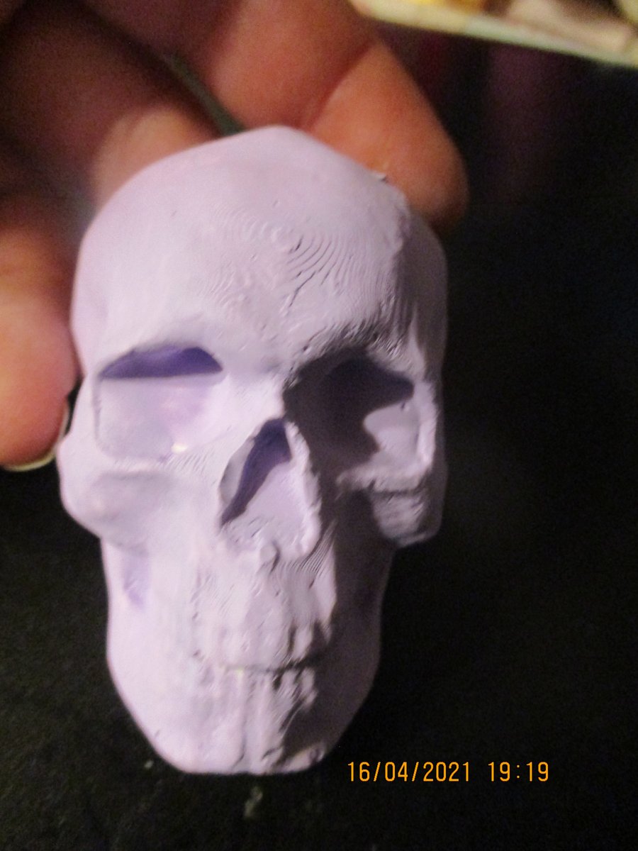 Pale Purple Skull Ornament