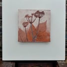 Ceramic plant print framed Wall Art
