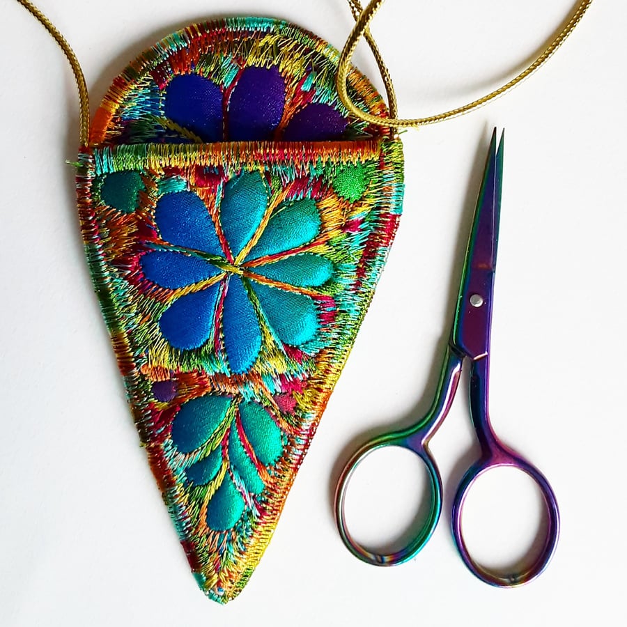 Scissor Holder Necklace Haberdashery Craft Room Folksy