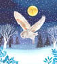 Owl Handmade Christmas Card - Image 1