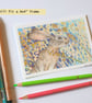Little Hare drawing, small original art, letterbox gift - Image 8