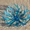 Fused glass coral bowl