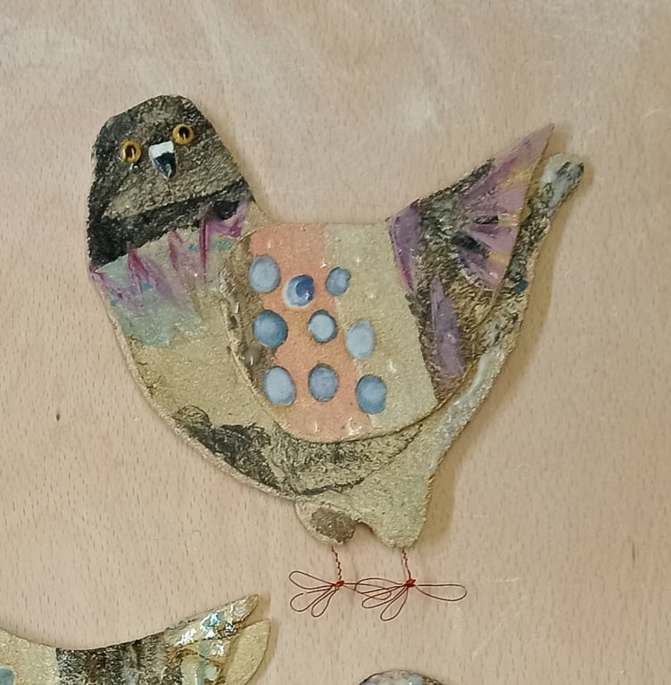 Ruff - Ceramic pigeon hanging decoration