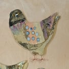Ruff - Ceramic pigeon hanging decoration