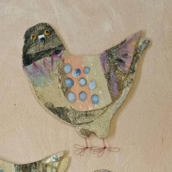 Ruff - Ceramic pigeon hanging decoration