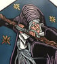 La Bruja - Full Colour - Limited Edition Witch Linoprint - Image 4