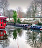 Narrow Boats Regent's Canal London Photograph Print