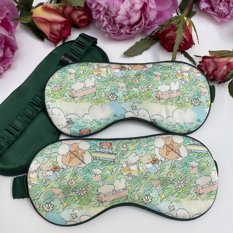 100% Mulberry Silk Ultra Soft Eye Mask - The Playground