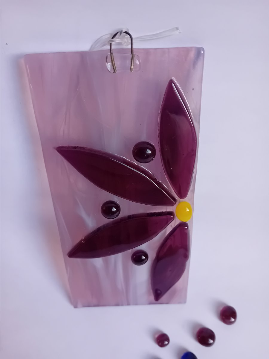 Purple Flower Suncatcher 