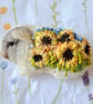 Guinea Pig Brooch Felted and Embroidered - Image 2