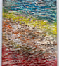 ' Autumn Beach ' Textured Mixed Media Acrylic Painting  - Image 1