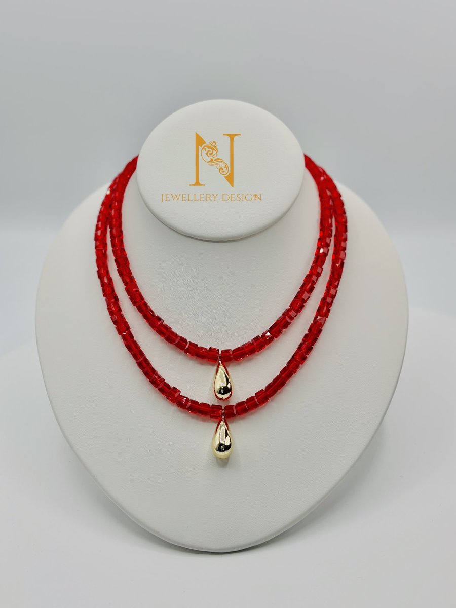 Ruby Red Layered Statement Necklace