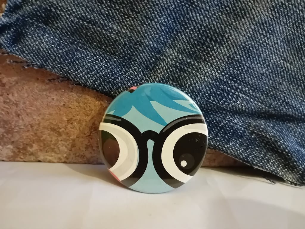 Picture Book  Badge - Quirky Face