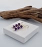 Sterling Silver and Natural Amethyst Bead Earrings - Image 6