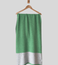 Shawl scarf wrap luxuriously soft merino lambswool spring green silver grey ends