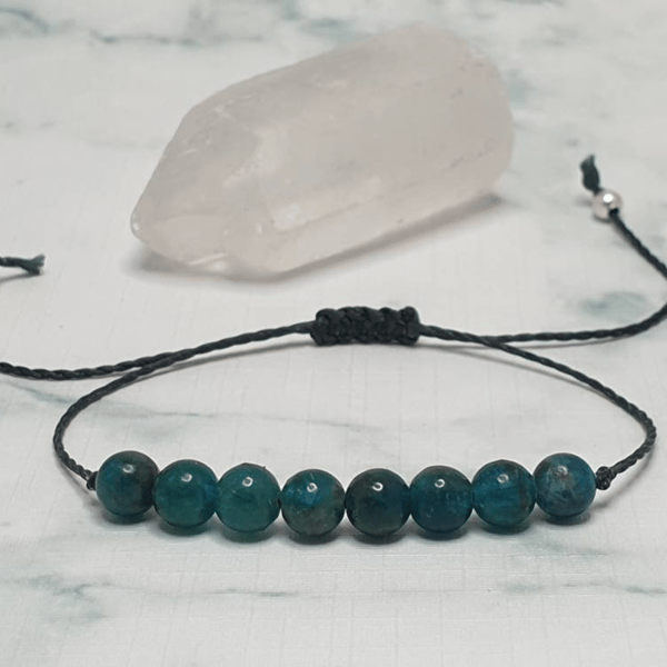Apatite bracelet - Stimulates thoughts & ideas, Clarity of concentration