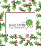 Binge Eating Brussel Sprout Christmas Card
