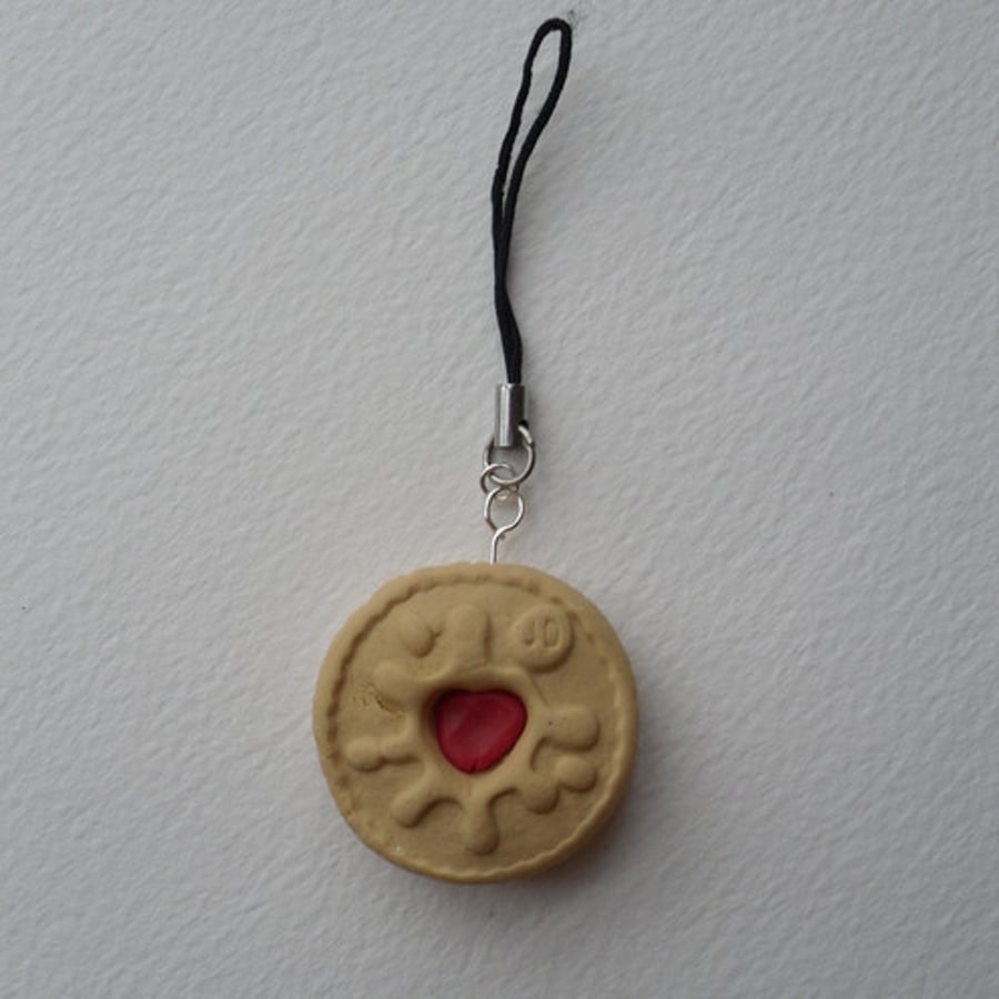 Jammy Dodger Phone Charm