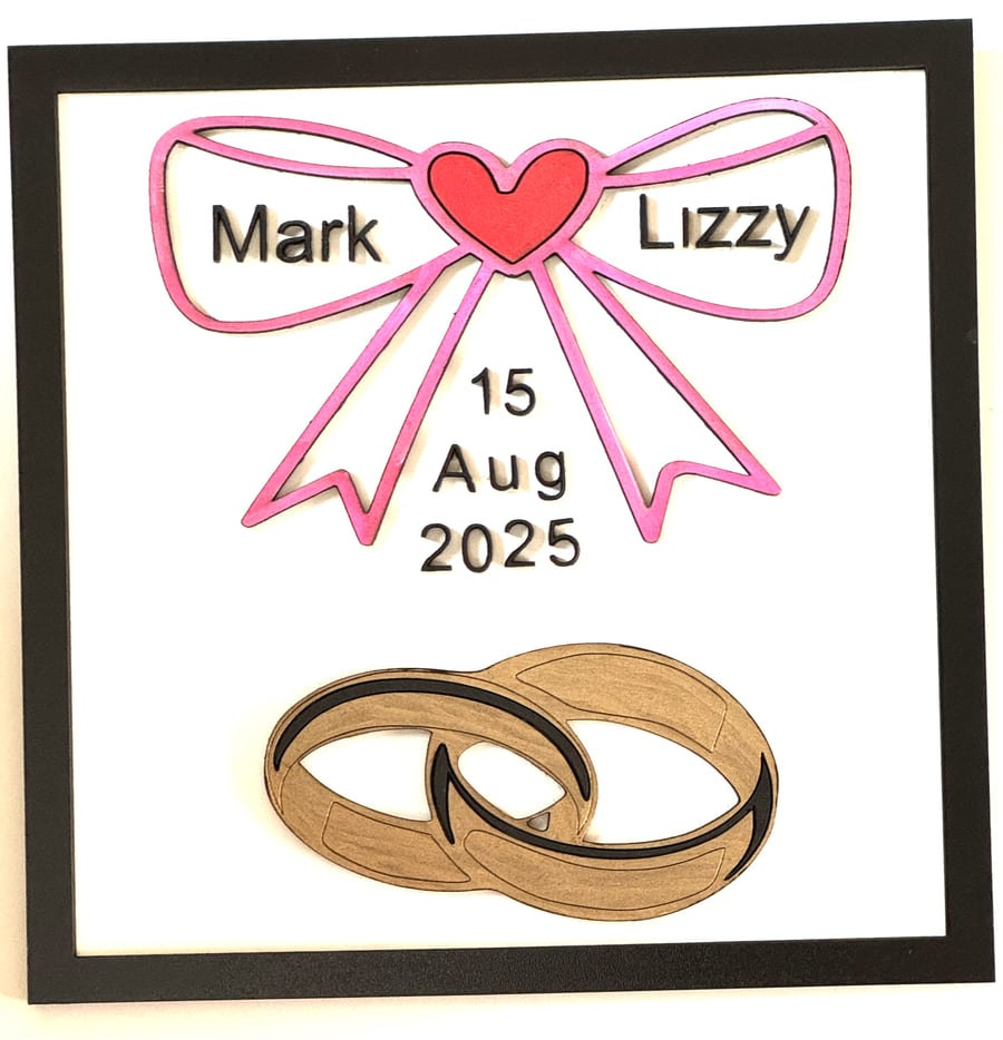 Personalised Wedding Plaque