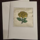 Card with Flower Embroidery
